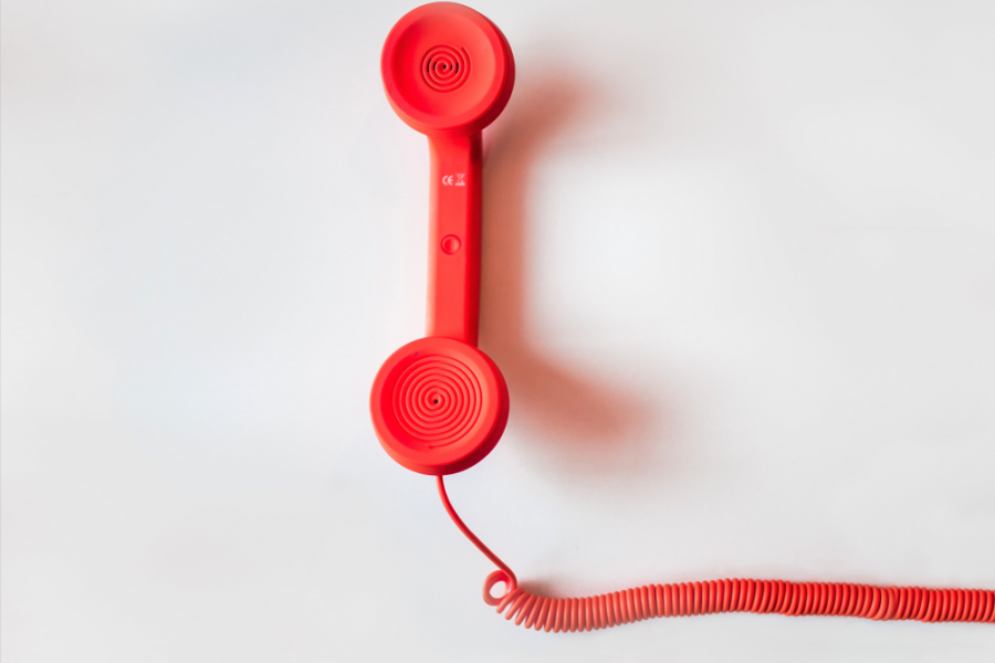 Ein Telefonhörer