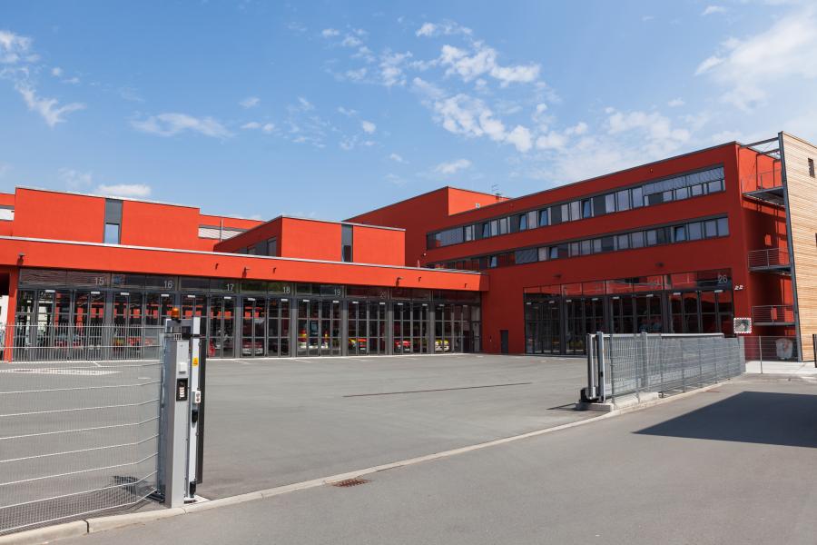Ein Gebäude der Feuerwehr