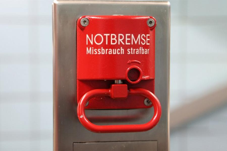 Notbremse Zeichen
