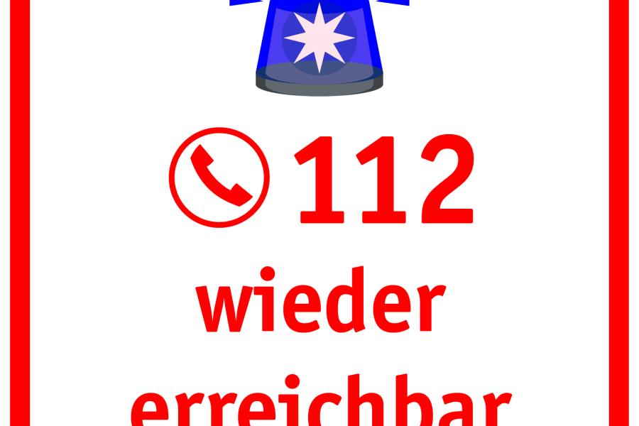 112 wieder erreichbar
