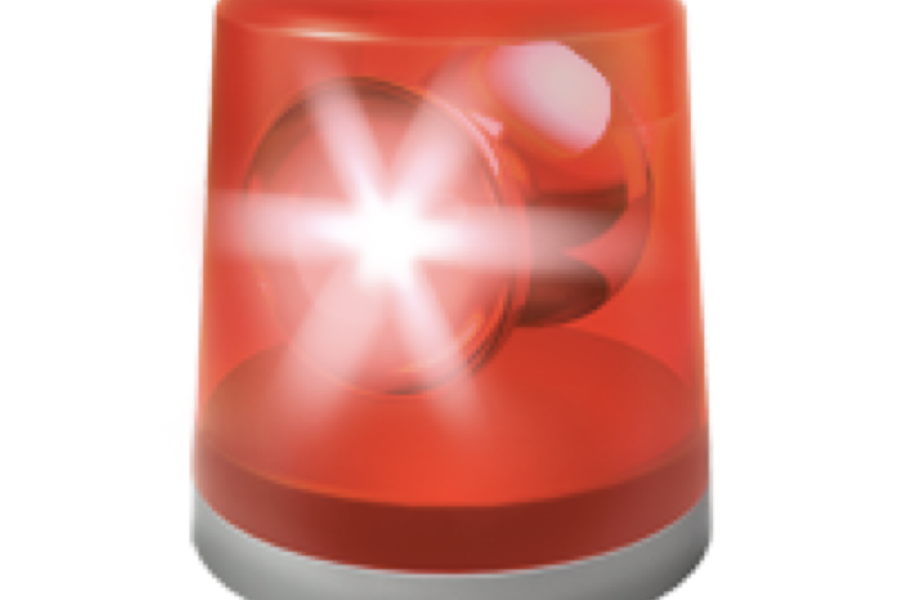 Eine Warnlampe
