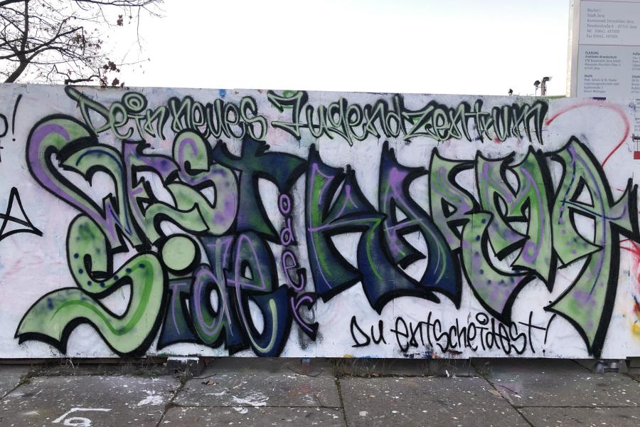 Ein künstlerisches Graffiti