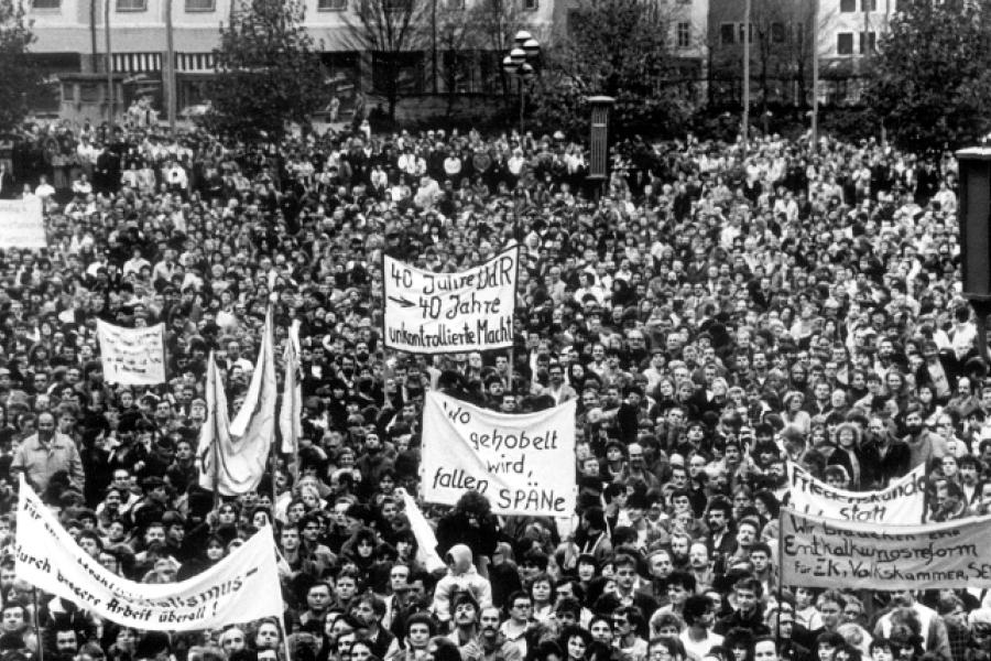 Um die Einheit zu erlangen, demonstrierten auch in Jena viele Menschen.