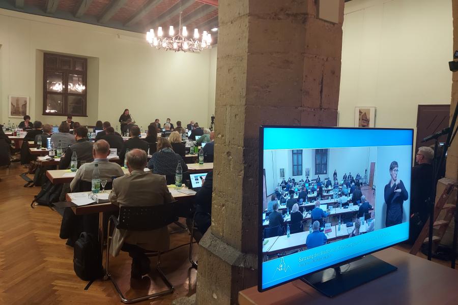 Stadtratssitzung im Historischen Rathaus am 16. November 2022