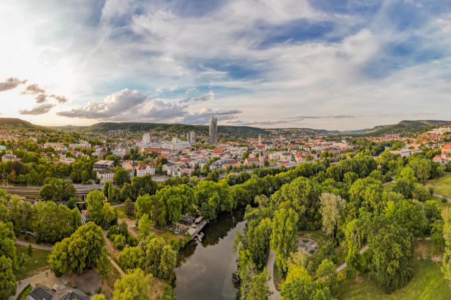 Panoramabild Stadt Jena
