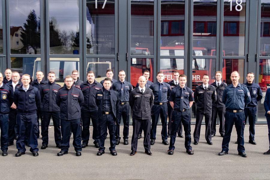Eine Gruppe von Feuerwehrmännern