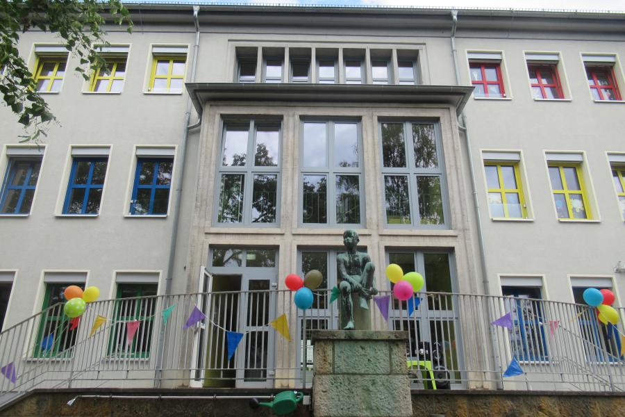 Ein geschmücktes Haus