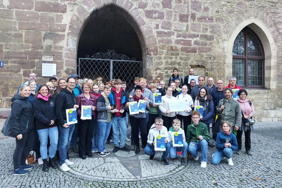 Ausgezeichnet für die erfolgreiche Teilnahme am Stadtradeln 2023 in Jena wurden zahlreiche Teams aus Schulen, Unternehmen und Bürgerinnen und Bürgern
