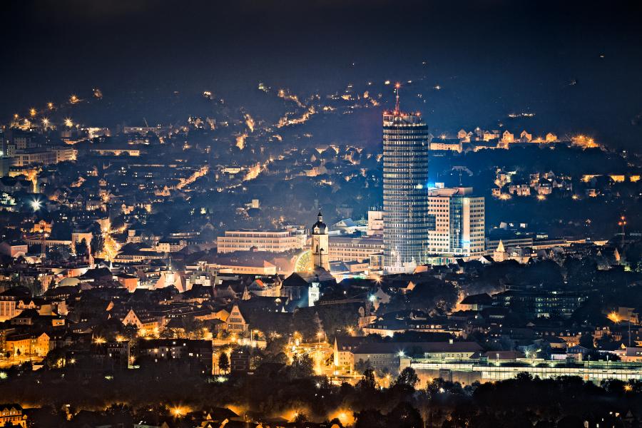 Jena bei Nacht