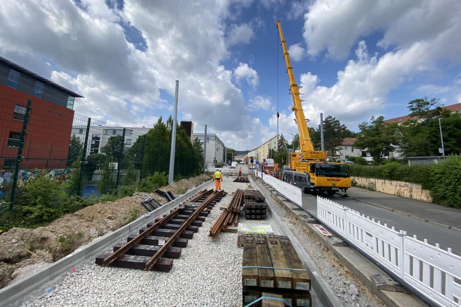 Gleisarbeiten Naumburgerstraße