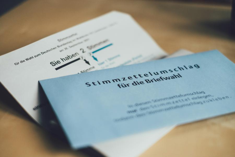 Stimmzettelumschlag für die Briefwahl