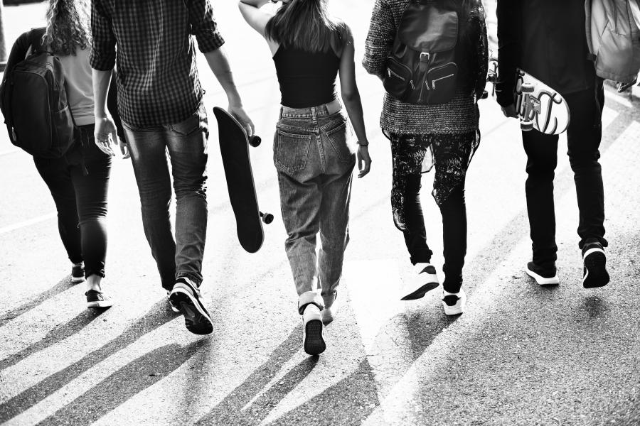 Gruppen von Teenagern