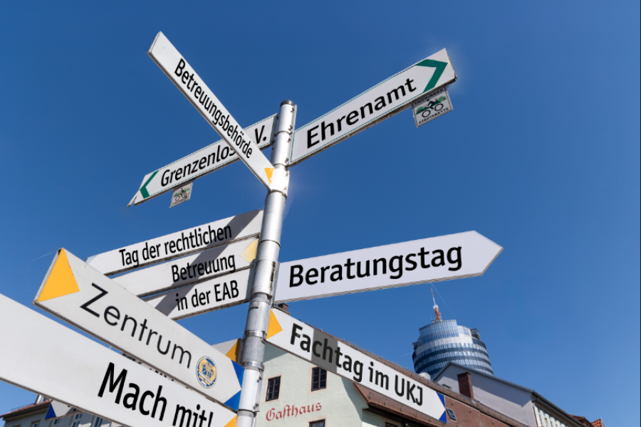 Ein Wegweiser mit vielen Richtungen