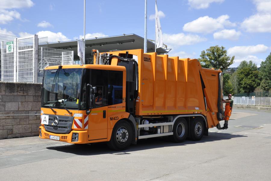 Ein Müllfahrzeug