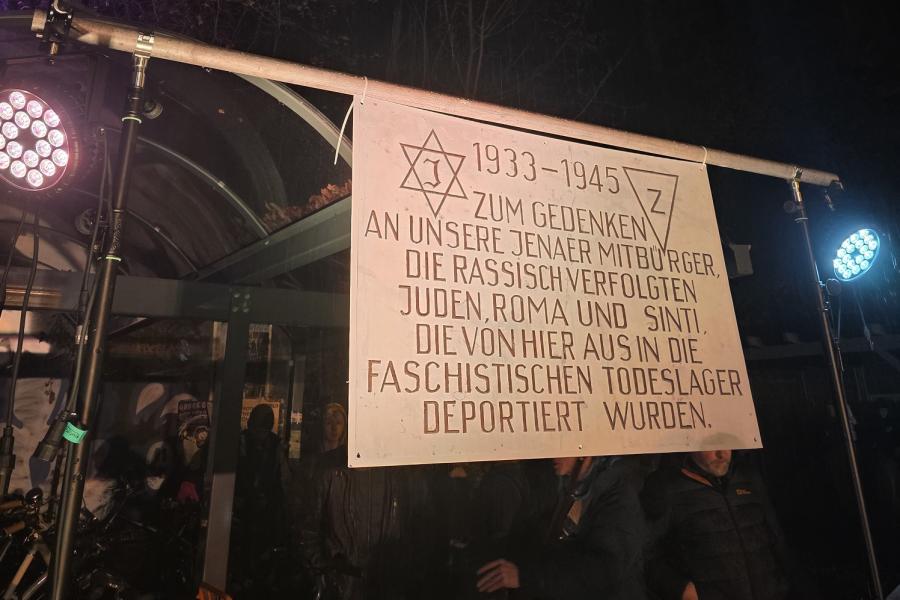 Gedenktafel zur Erinnerung an die Novemberpogrome 1938
