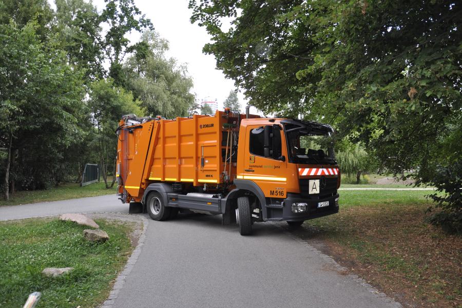 Ein Müllfahrzeug