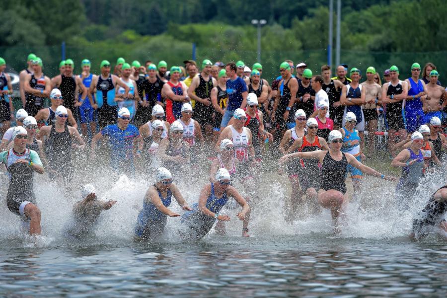 Schwimmer am Schleichersee